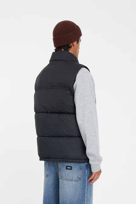 HUFFER Rider Puffer Vest Jacket Black
