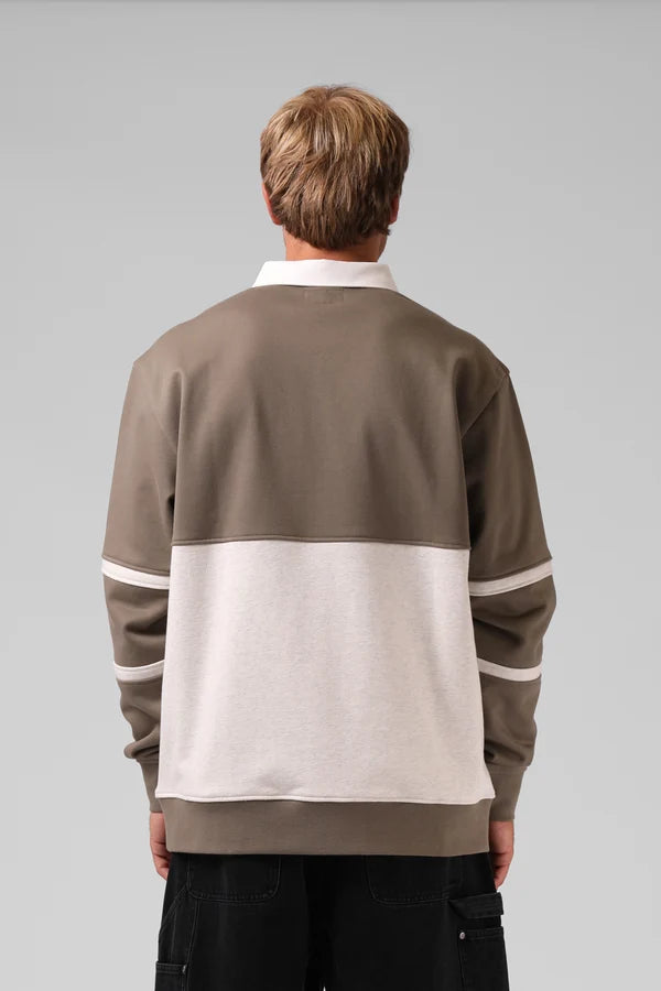 RPM Rugby Polo Olive/White