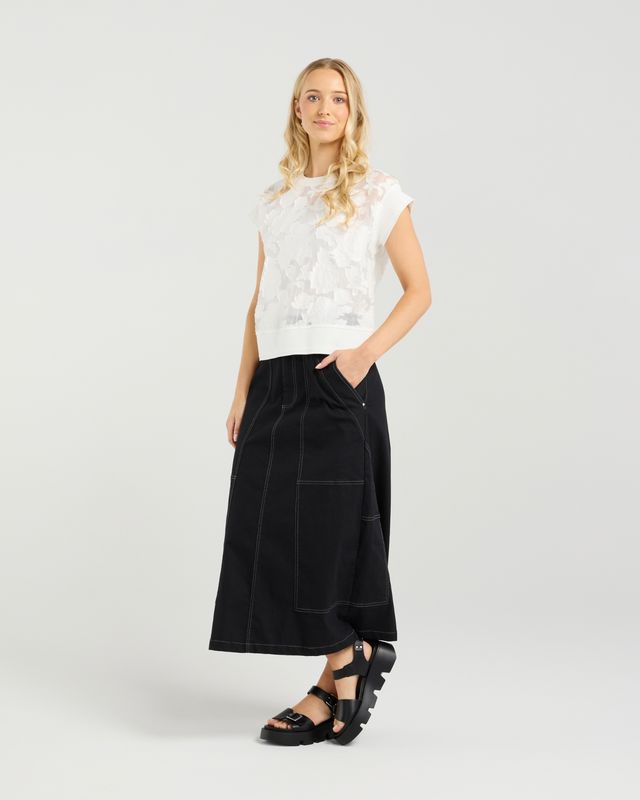 ET ALIA Sierra Top Ivory Florals