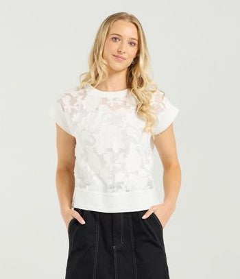 ET ALIA Sierra Top Ivory Florals