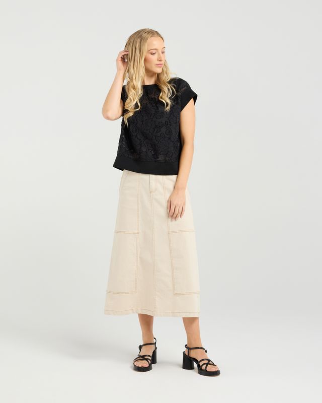 ET ALIA Sierra Top Shadowed Florals