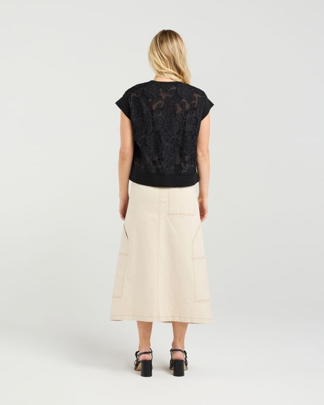 ET ALIA Sierra Top Shadowed Florals