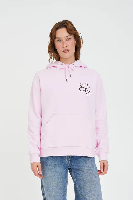 HUFFER Slouch FLower Bomb Hoodie Pink