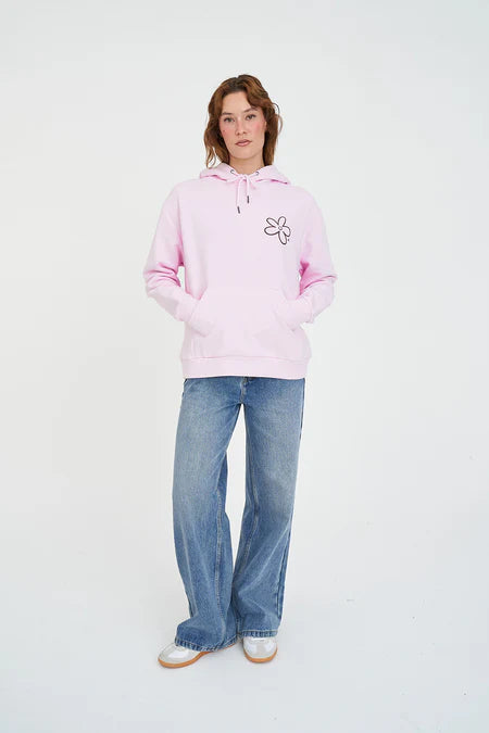 HUFFER Slouch FLower Bomb Hoodie Pink