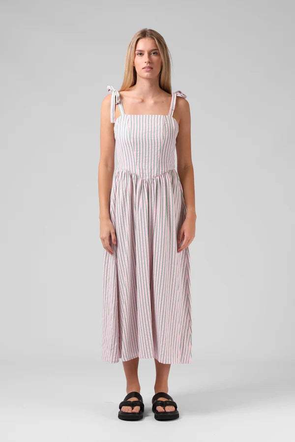 RPM Sofia Dress Pink Stripe