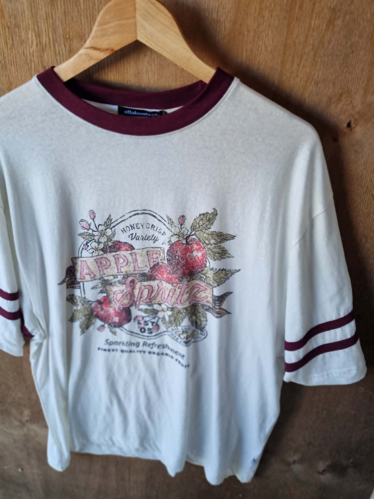 ALL ABOUT EVE Spritz Time Oversized Tee Vintage White