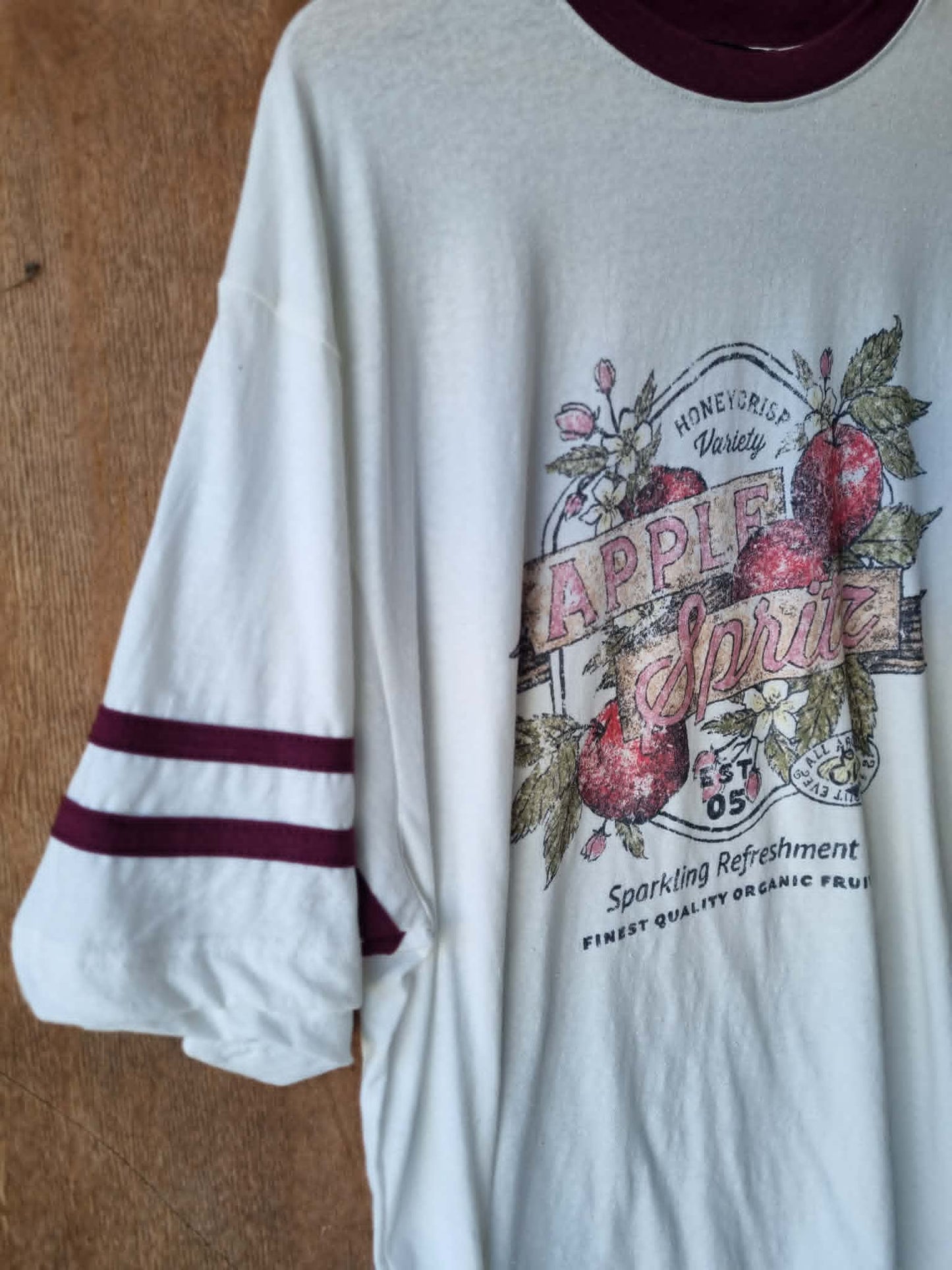 ALL ABOUT EVE Spritz Time Oversized Tee Vintage White