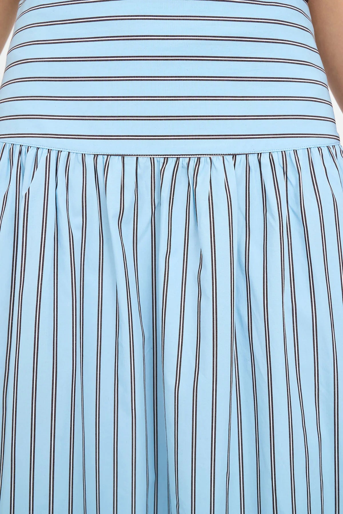 HUFFER Stripe Ashton Skirt Bay Blue