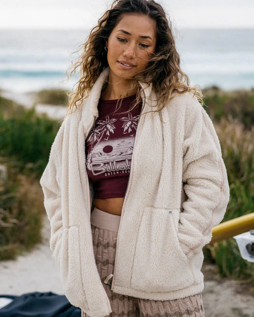 BILLABONG Sweet Ride Zip Up White Cap