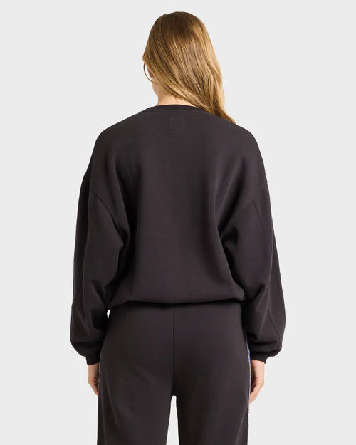 BILLABONG Swipe Right Kendall Crew Neck Sweatshirt Washed Black