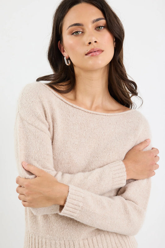BY ROSA Society Oat off the Shoulder Top