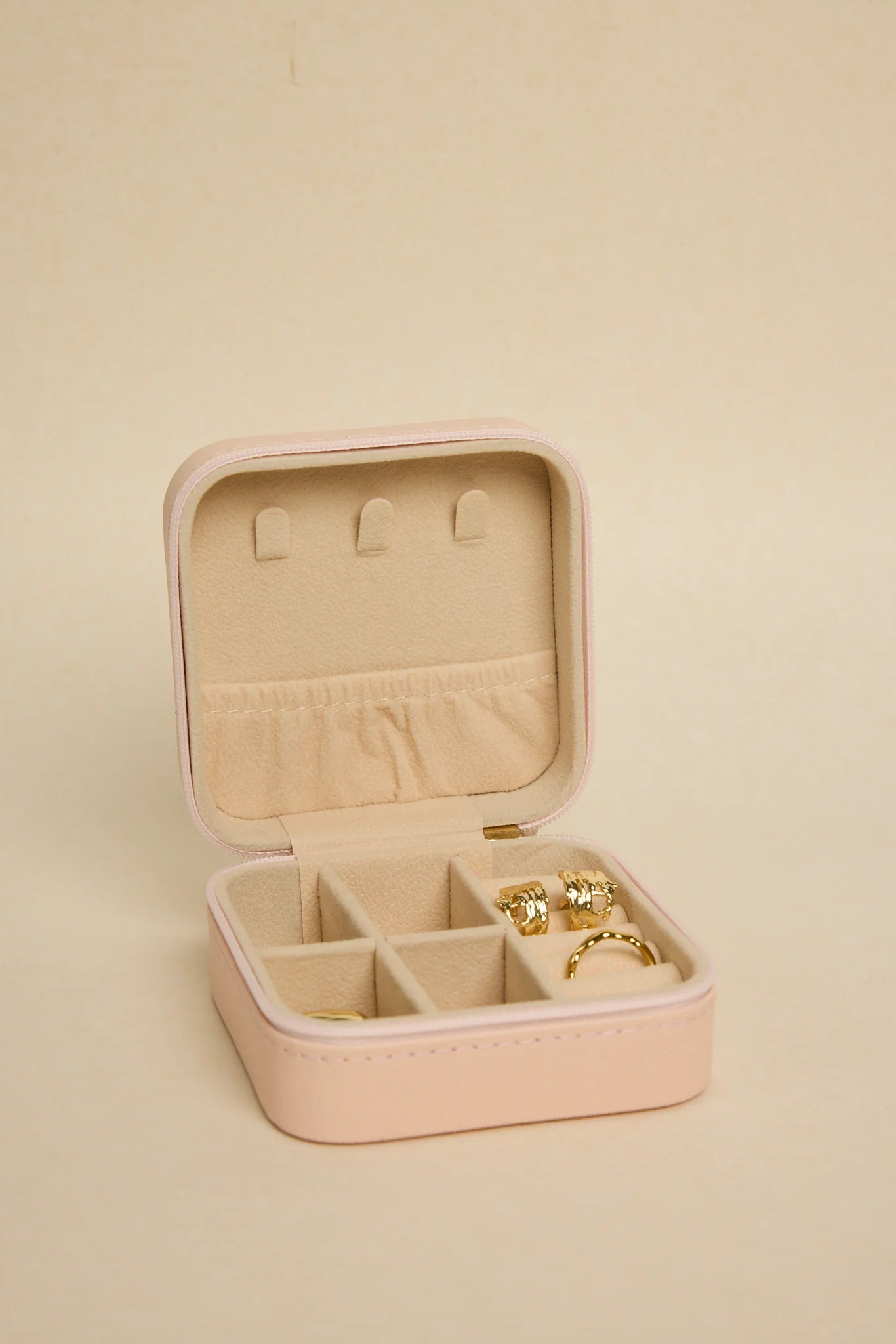 HUMBLE + HEART Square Travel Jewellery Case Blush