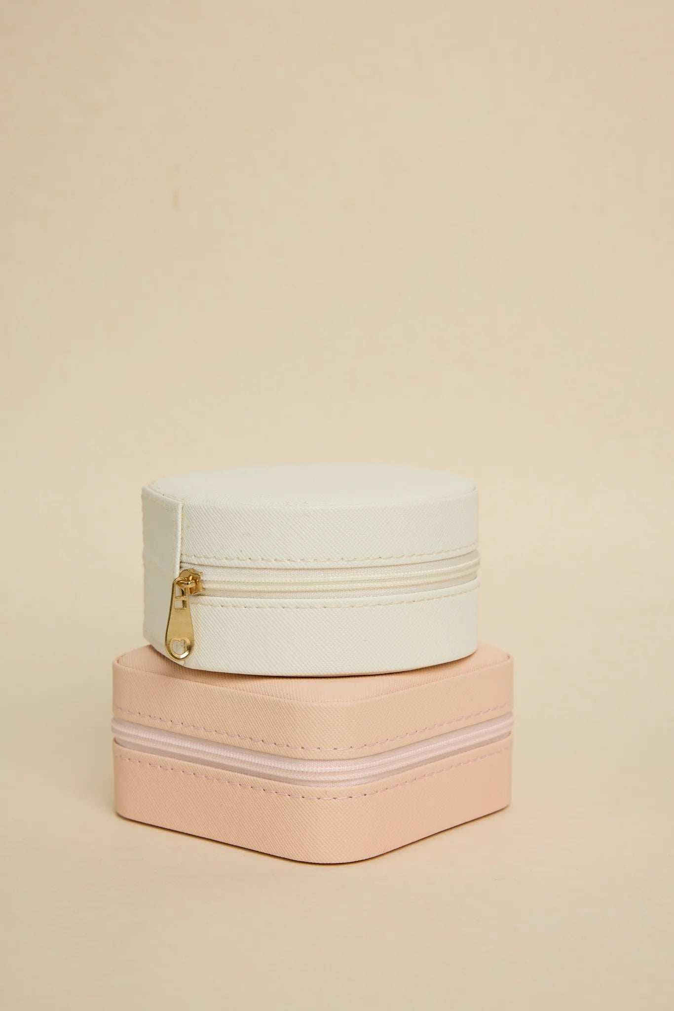 HUMBLE + HEART Square Travel Jewellery Case Blush