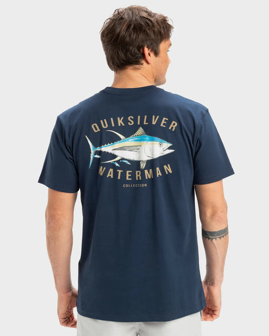 Quiksilver Yellow FIns Tee Navy