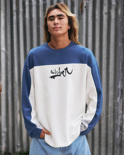 QUIKSILVER Young Guns Factor Crew Neck Snow White