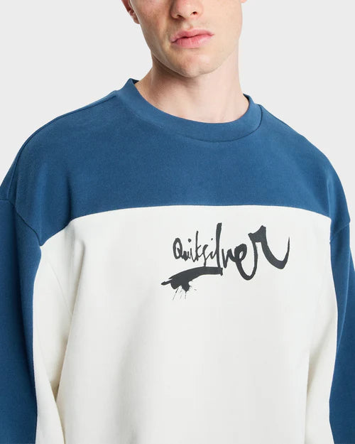 QUIKSILVER Young Guns Factor Crew Neck Snow White