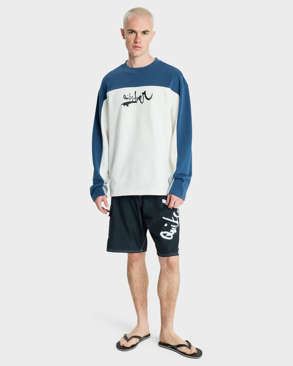 QUIKSILVER Young Guns Factor Crew Neck Snow White