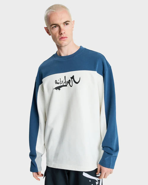 QUIKSILVER Young Guns Factor Crew Neck Snow White