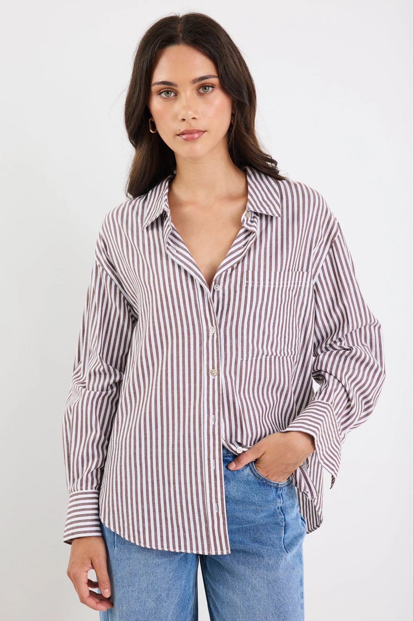 AMONG THE BRAVE You Got This Shirt Chocolate Stripe