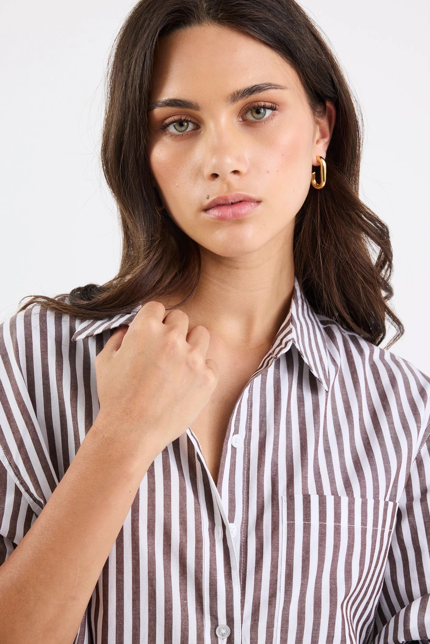 AMONG THE BRAVE You Got This Shirt Chocolate Stripe