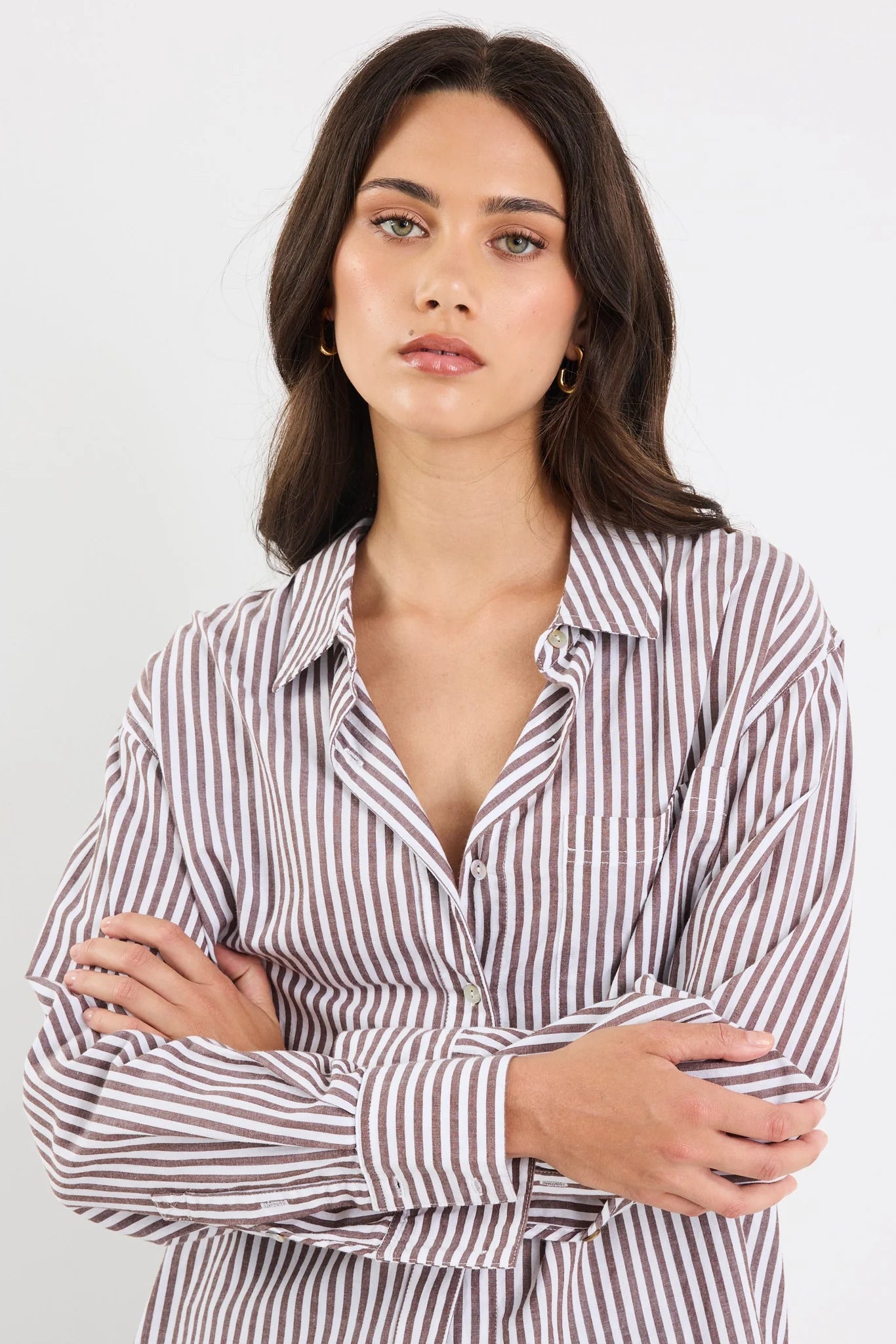 AMONG THE BRAVE You Got This Shirt Chocolate Stripe