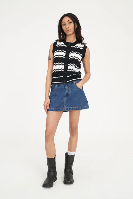 HUFFER Ziggy Stripe Knit Vet