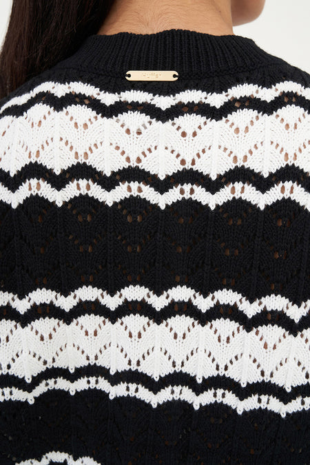 HUFFER Ziggy Stripe Knit Vet