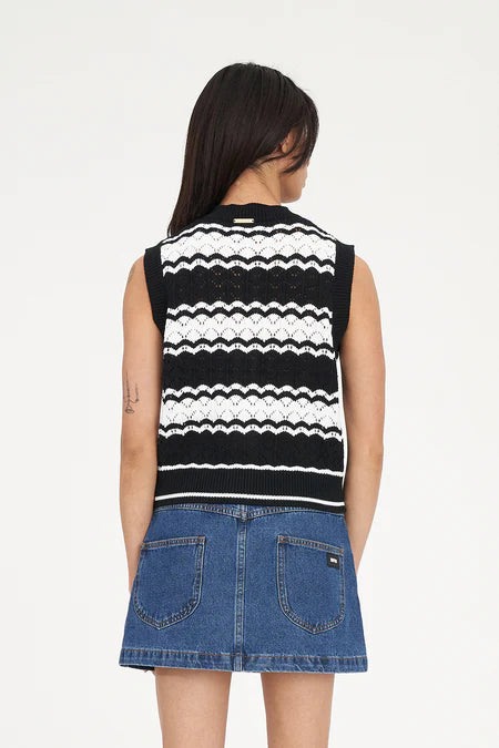 HUFFER Ziggy Stripe Knit Vet