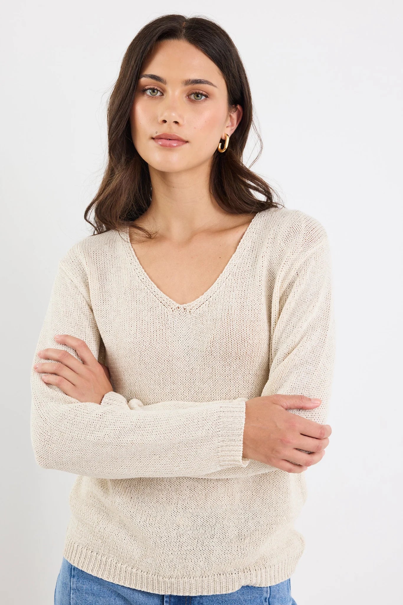 STORIES BE TOLD Afternoon Natural Relaxed Knit Jumper