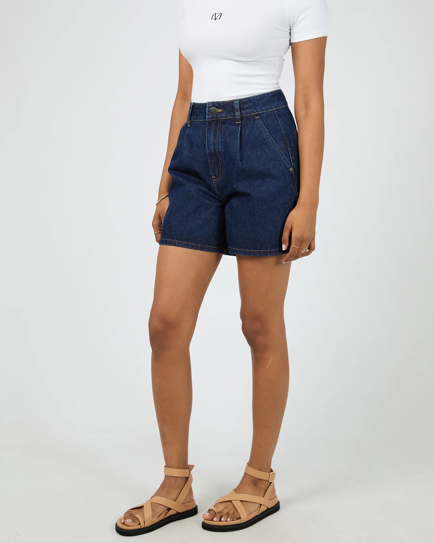 ALL ABOUT EVE Stevie Denim Short Indigo