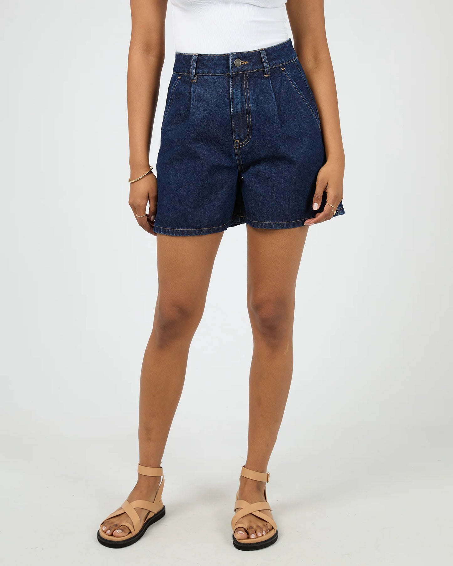 ALL ABOUT EVE Stevie Denim Short Indigo