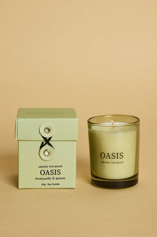 AMONG THE BRAVE Honeysuckle + Jasmine 250g Large Soy Candle