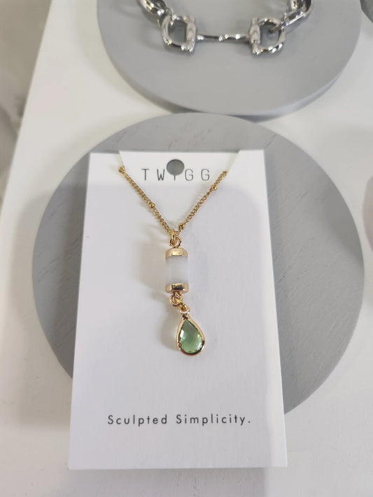 TWIGG JEWELLERY Anika Green Necklace