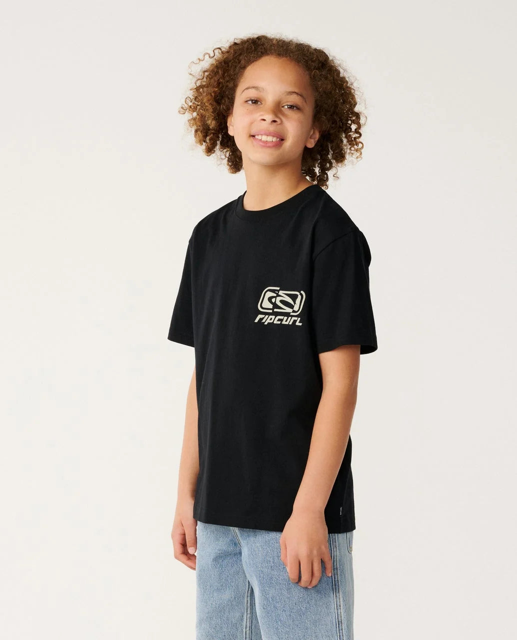 RIP CURL Boys Archive Ripped Tee Black 8-16 years