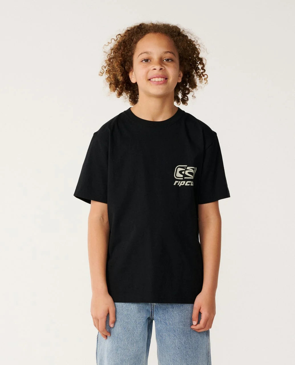 RIP CURL Boys Archive Ripped Tee Black 8-16 years