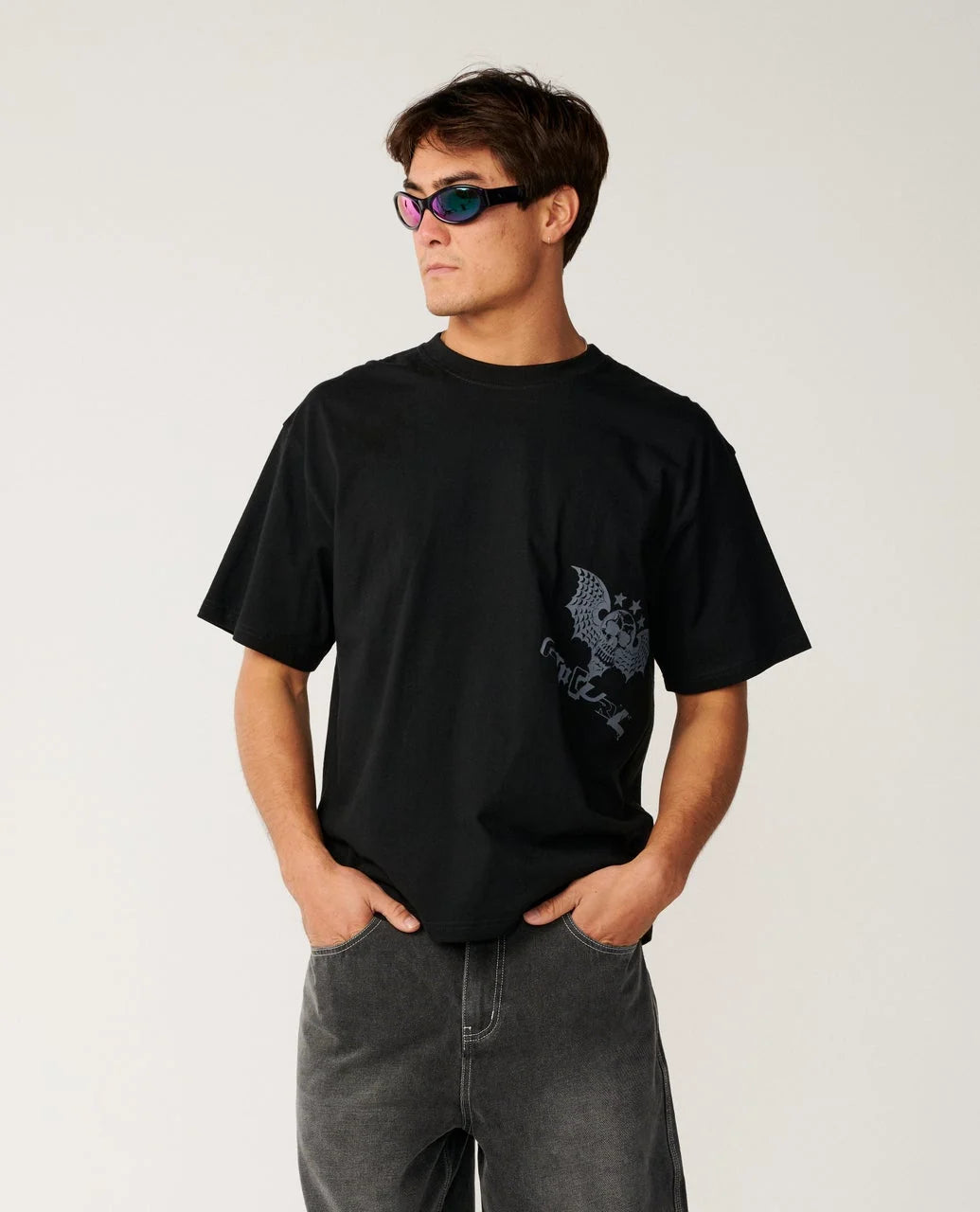 RIP CURL Archive Skull Tee Black