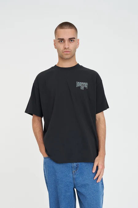 HUFFER Attain Block Tee Basalt