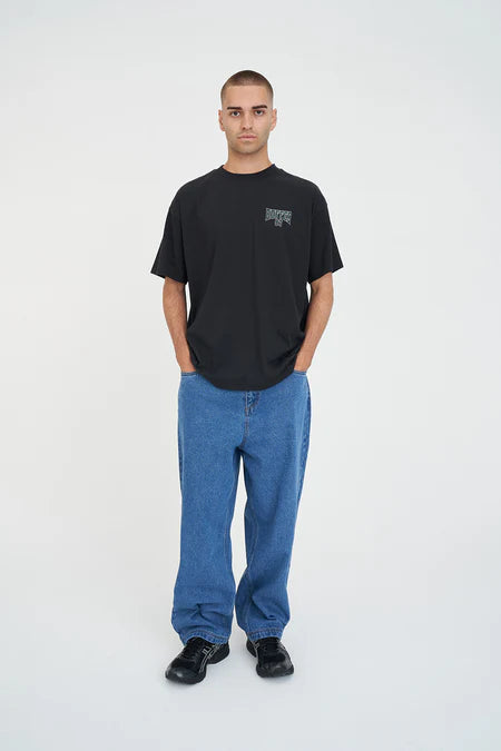 HUFFER Attain Block Tee Basalt