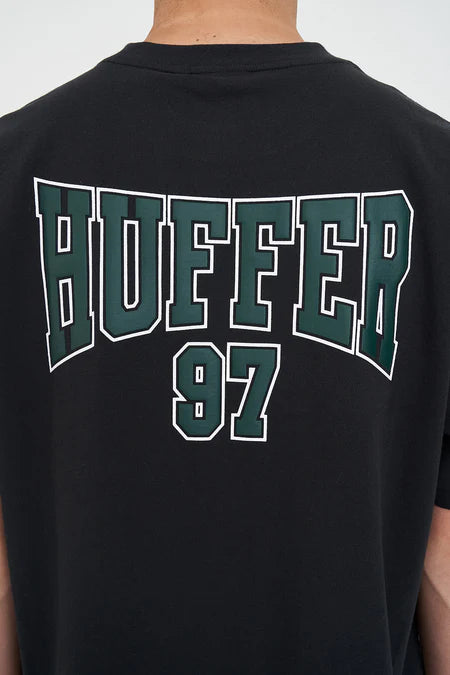 HUFFER Attain Block Tee Basalt