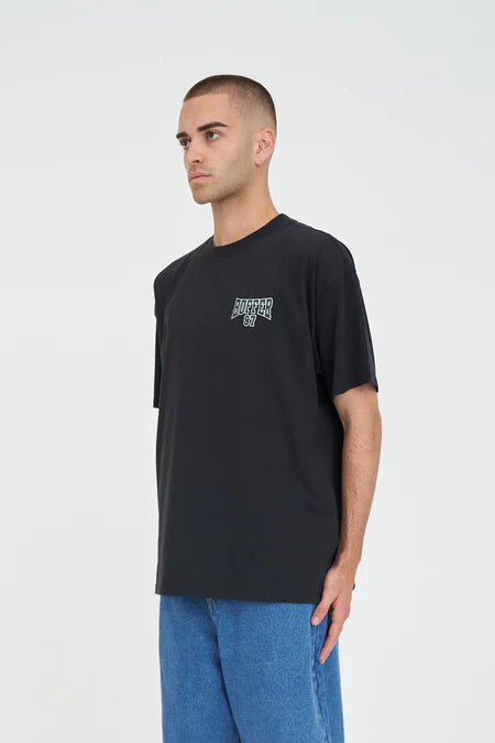 HUFFER Attain Block Tee Basalt