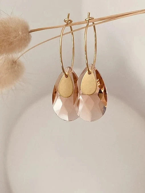 TWIGG JEWELLERY Austrian Crystal Droplet Earrings