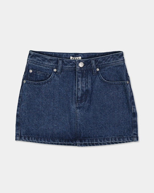 ROXY Girl Backslider Mini Denim Skirt