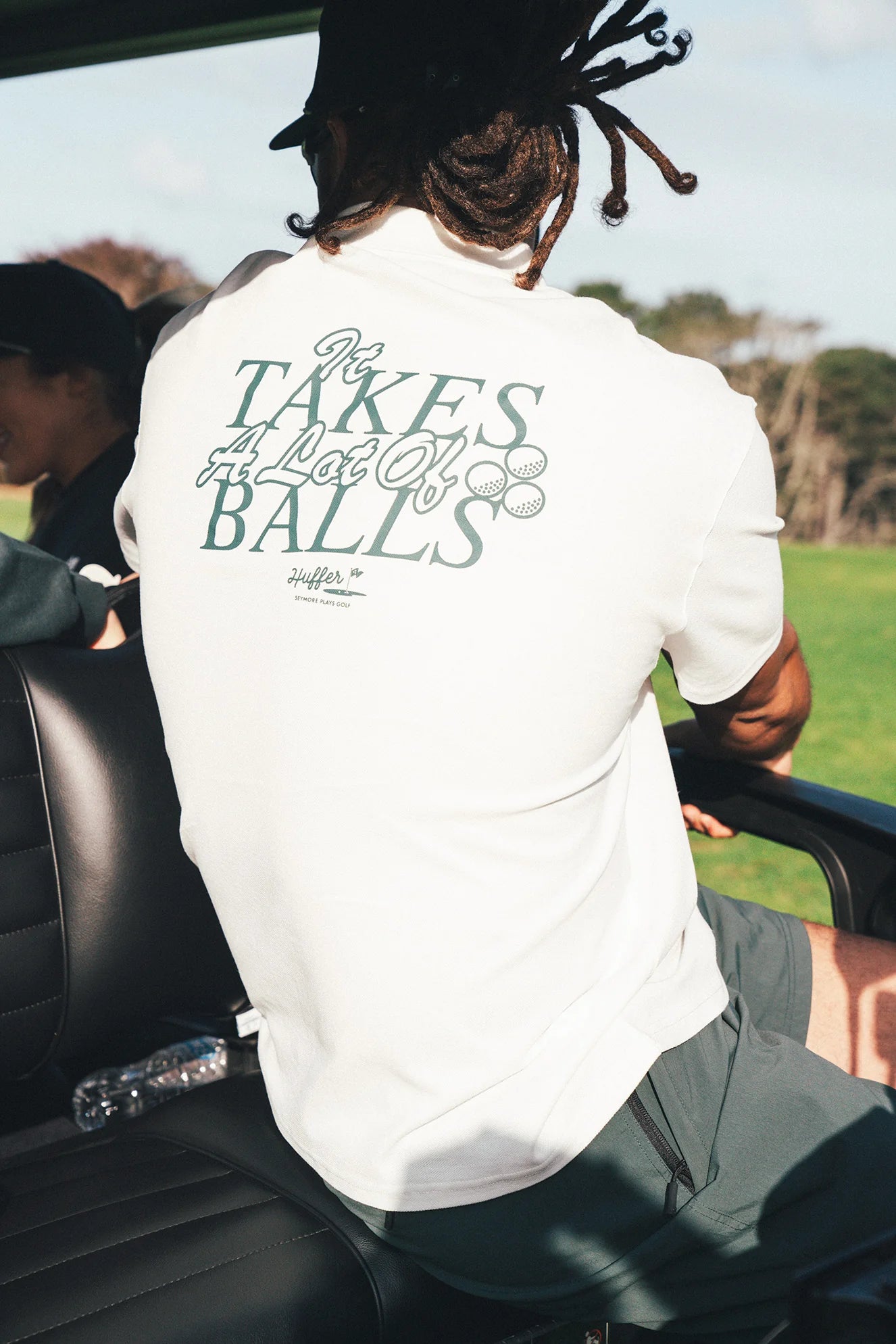 HUFFER GOLF Ballsy Polo Shirt Basalt