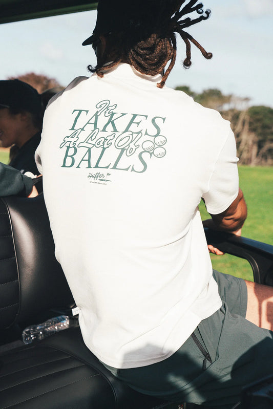 HUFFER GOLF Ballsy Polo Shirt Basalt