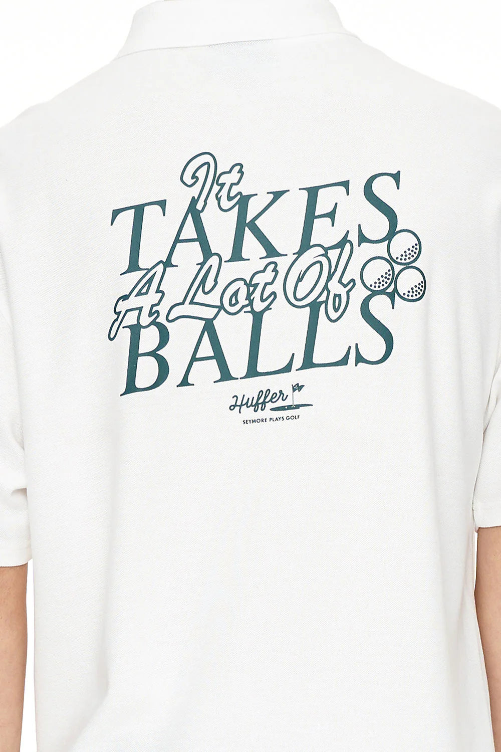 HUFFER GOLF Ballsy Polo Shirt Basalt