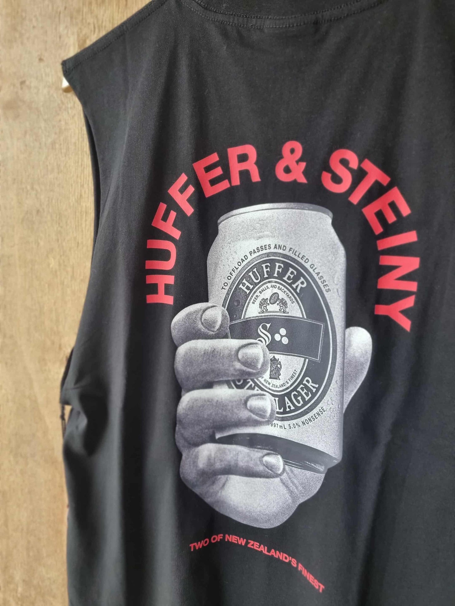 HUFFER X STEINLAGER Handy Singlet Tank Black