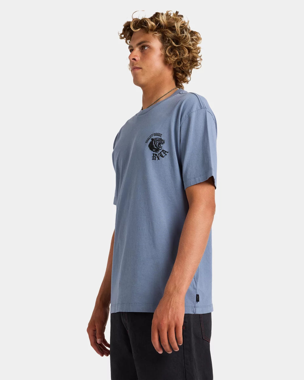 RVCA Big Cat Tee Vintage Navy