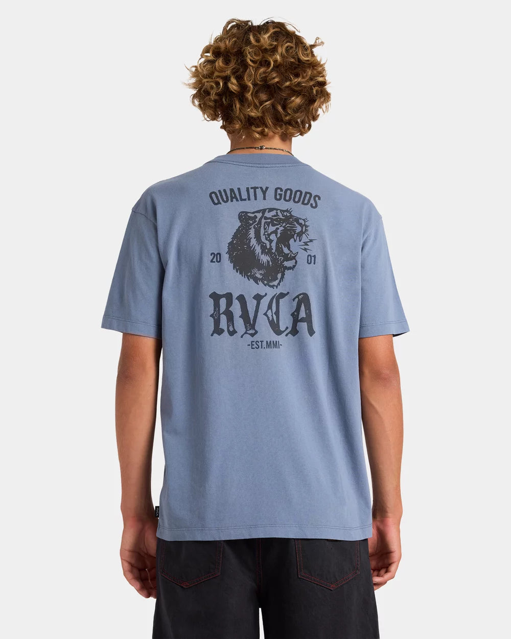 RVCA Big Cat Tee Vintage Navy