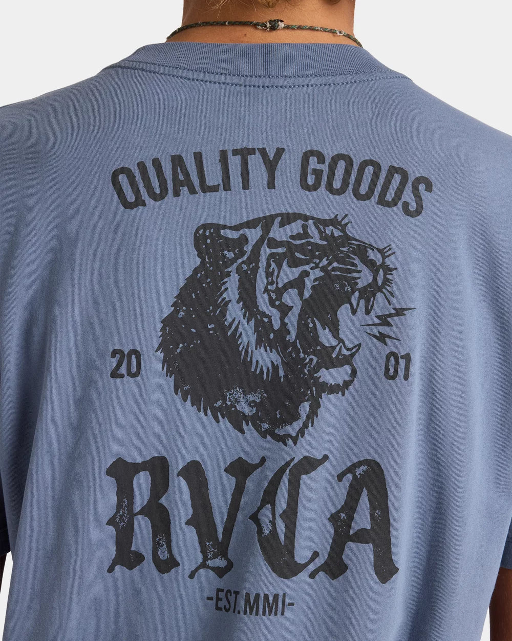 RVCA Big Cat Tee Vintage Navy