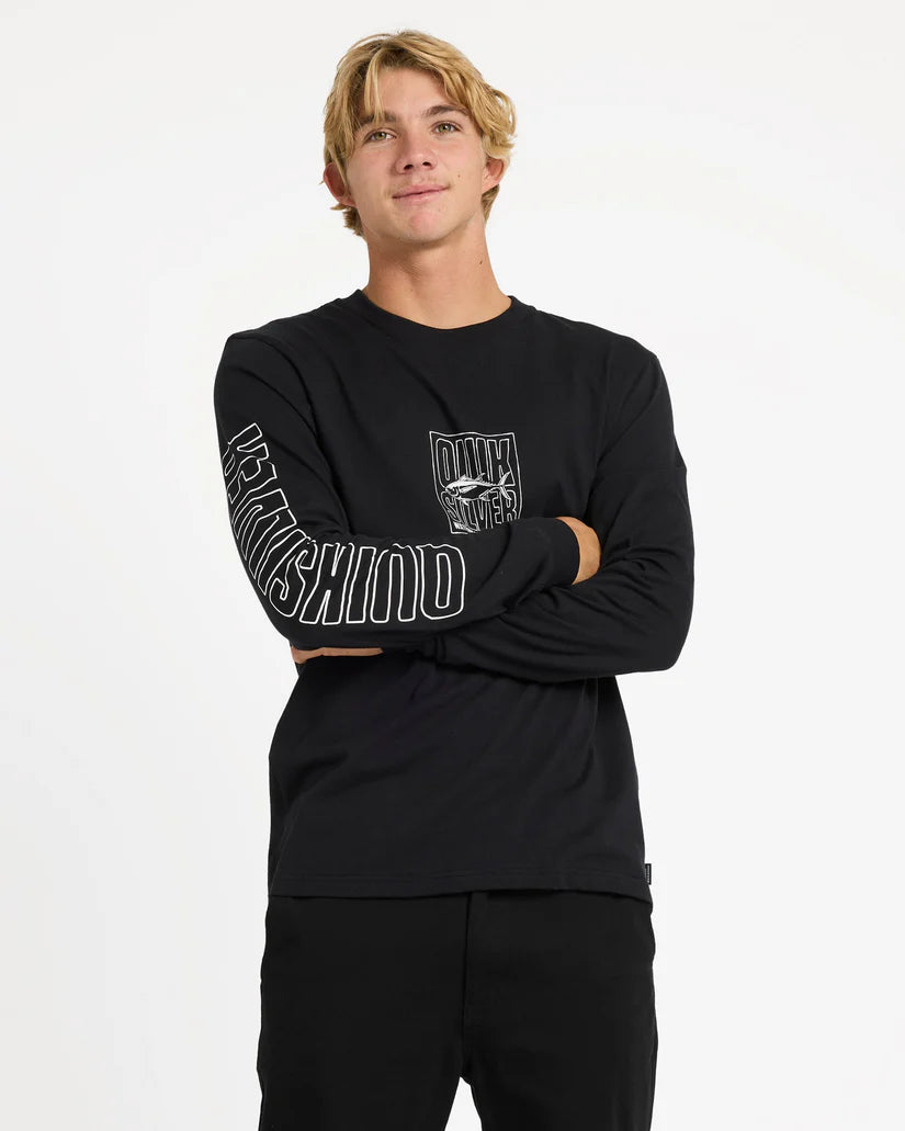 QUIKSILVER Blind Cast Long Sleeve Tee Black